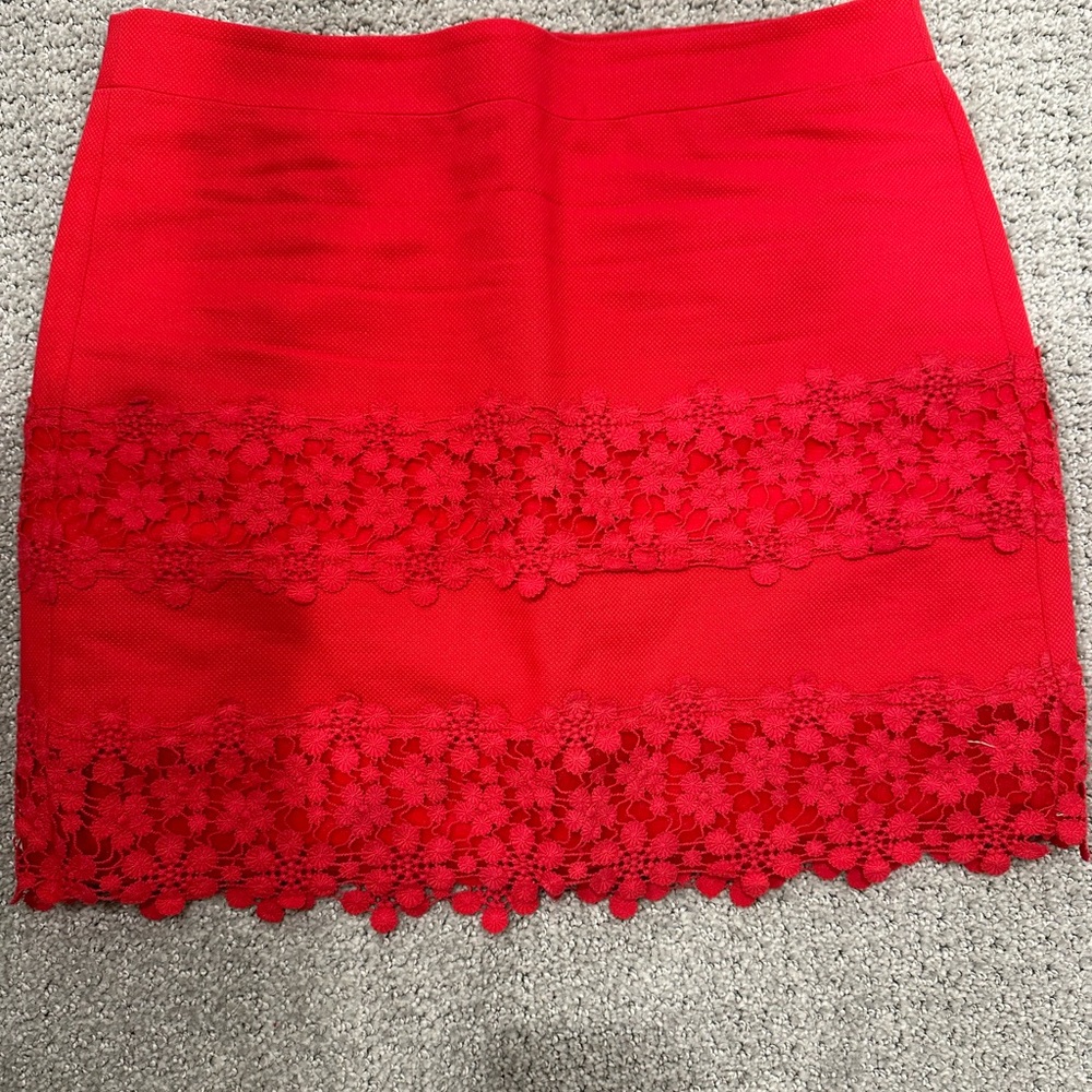 Dark Pink Jcrew skirt Size 2. Worn twice